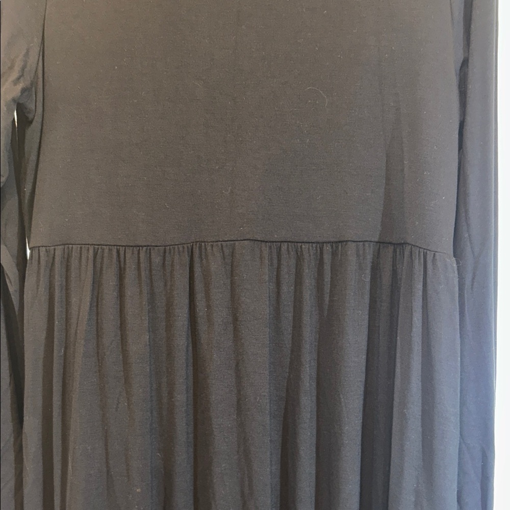 Beeson River Classic Black Babydoll Long Sleeve Dress XL - Picture 4 of 7